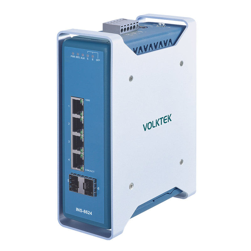 VOLKTEK INS-8624 4 Ports GbE Managed Switch with 2 SFP Ports