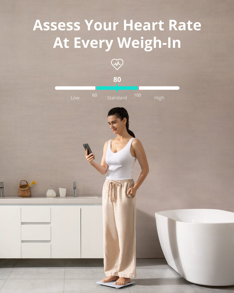 EUFY T9149 Smart Scale P2 Pro Digital Bathroom Scale 16 Measurements - White