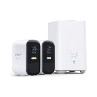 EUFY T8861 EufyCam 2C Pro 2-Cam Kit, Wireless Home Security System with 2K Resolution, 180-Day Battery Life