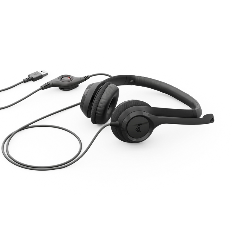 LOGITECH H390 USB Headset with Noise-Cancelling Mic
