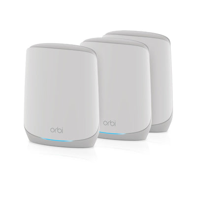 NETGEAR Orbi RBK763S 5.4Gbps Tri-band 3-Pack WiFi 6 Mesh System with 1-Year Armor