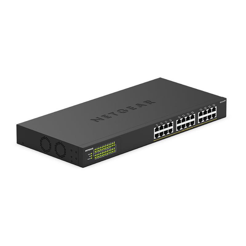 NETGEAR GS324PP 24-Port Gigabit Ethernet Unmanaged PoE+ Switch - with 24 x PoE+ @ 380W, Desktop/Wallmount