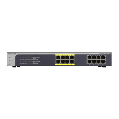NETGEAR JGS516PE 16-Port PoE Gigabit Ethernet Plus Switch - Managed, with 8 x PoE @ 85W, Desktop or Rackmount, and Limited Lifetime Protection