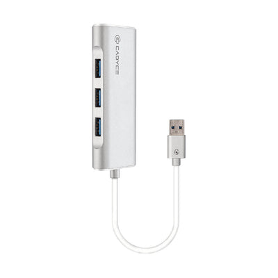 Cadyce CA-U3HE USB 3.0 3-Port Hub with Gigabit Ethernet Adapter