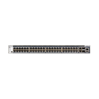 NETGEAR 48-Port Fully Managed Switch M4300-52G, 48x1G, 2x10GBASE-T, 2xSFP+, Stackable, ProSAFE Lifetime Protection (GSM4352S) 