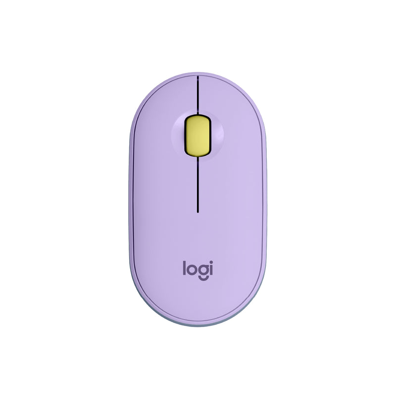 LOGITECH Pebble M350 Wireless Mouse Lavender Lemonade