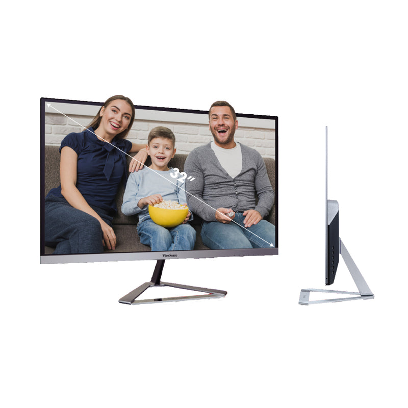 ViewSonic VX3276-2K-mhd-2 32" HDR10 WQHD 75Hz frameless IPS Monitor with build in speaker dual HDMI / DP/ Mini DP connections