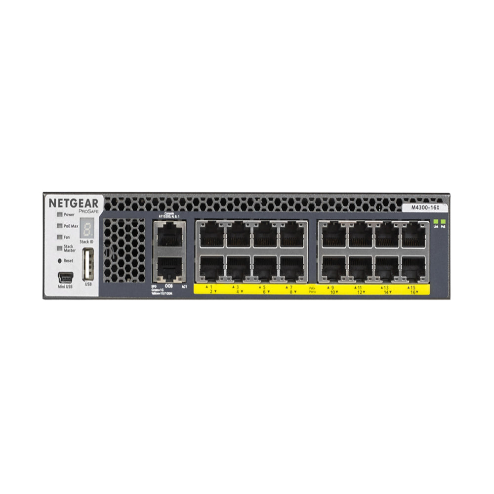 NETGEAR XSM4316PA 16-Port Fully Managed Switch M4300-8X8F, 16x10G, 8x1 –  Kaira Global (Singapore)