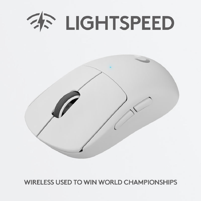 Logitech G PRO X SUPERLIGHT Wireless Gaming Mouse, Ultra-Lightweight, HERO 25K Sensor, 25,600 DPI, 5 Programmable Buttons, Long Battery Life, Compatible with PC / Mac