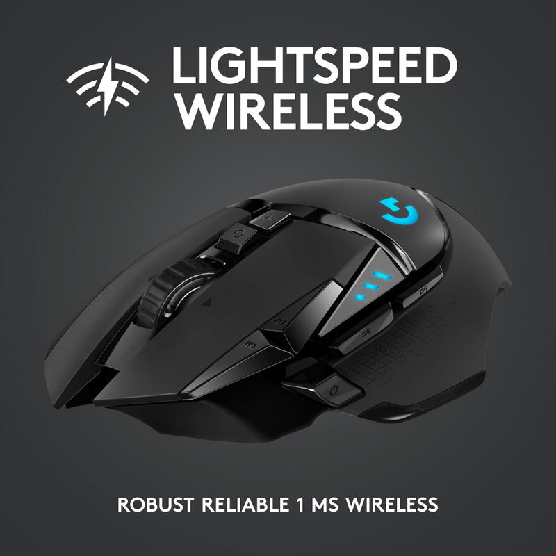 G502 LIGHTSPEED Wireless Gaming Mouse w/ HERO sensor and tunable weights