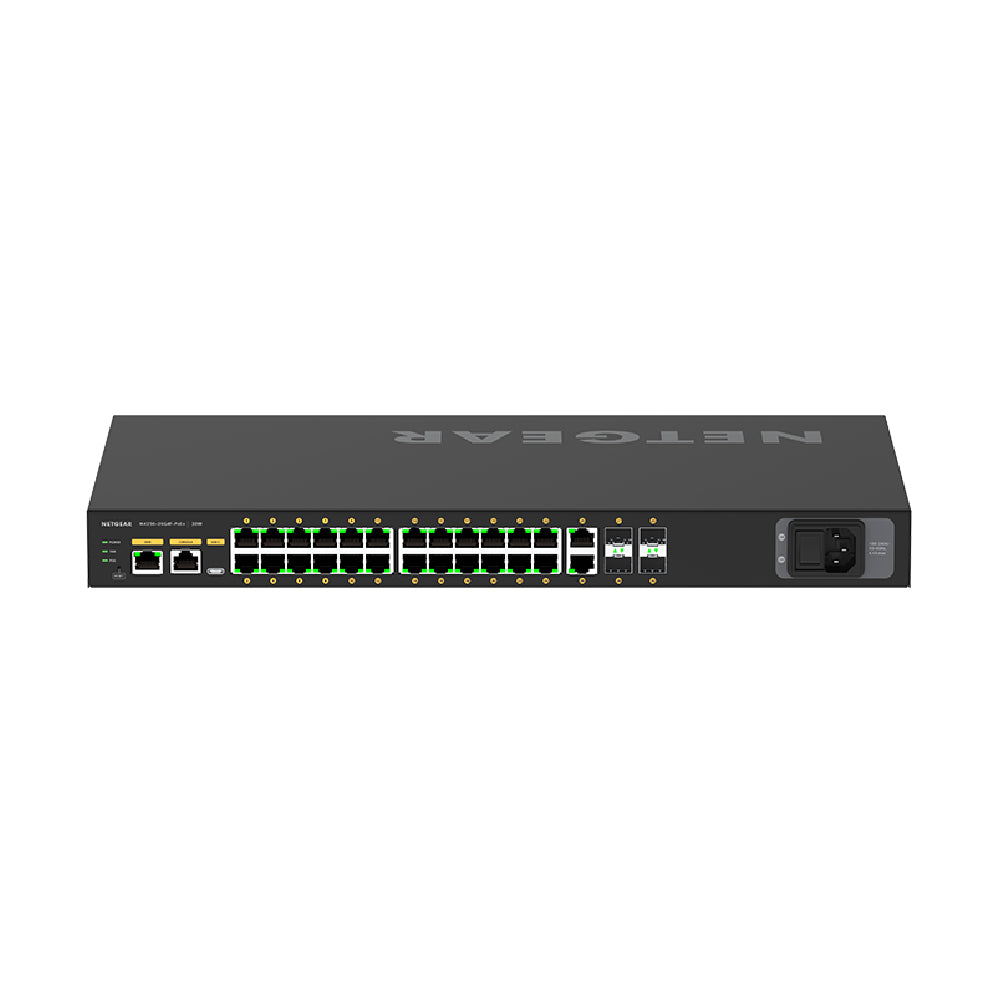 NETGEAR [GSM4248P-100AJS] ProAV向けPoE 対応 (480W) 1Gポート×40 SFP