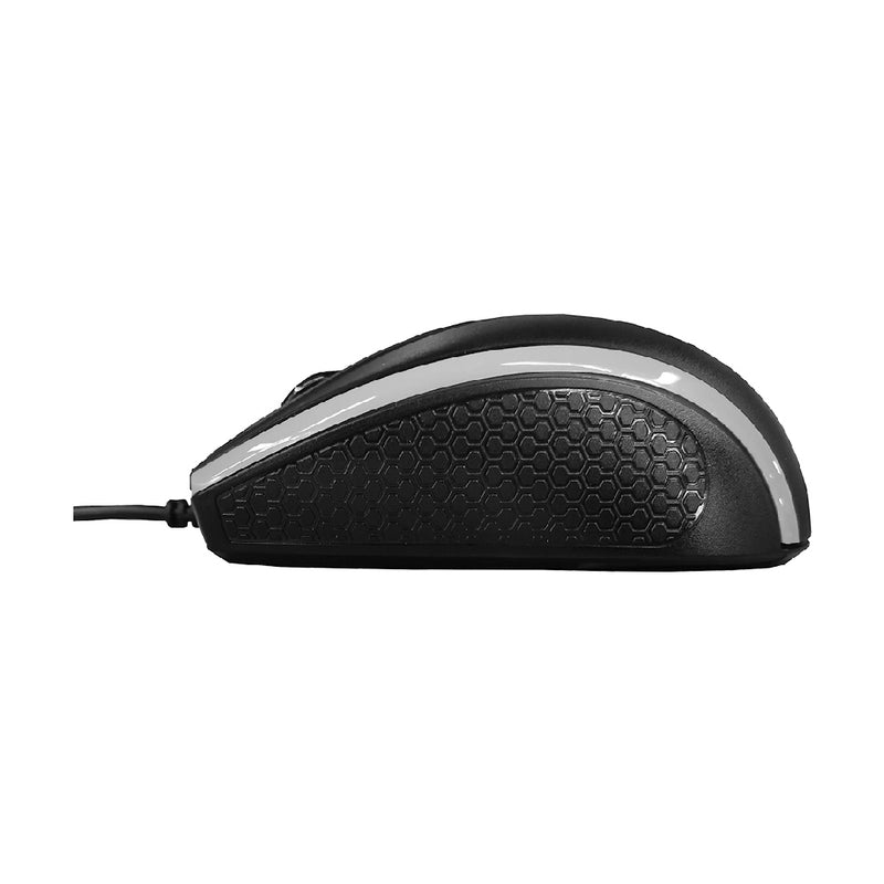 Verbatim Optical Mouse - Wired with USB Accessibility - Mac & PC Compatible - Black_ 66513
