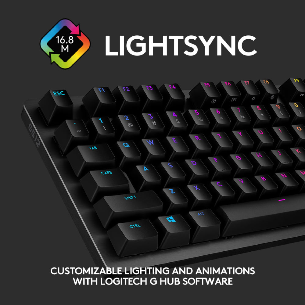 LOGITECH G512 CARBON RGB Mechanical Gaming Keyboard – Kaira Global  (Singapore)