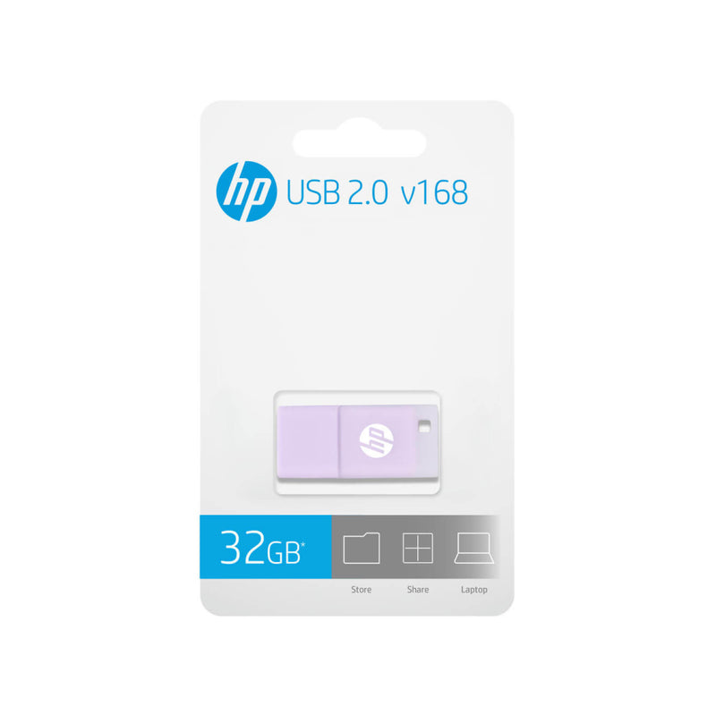HP v168 USB 2.0 Flash Drives - Purple
