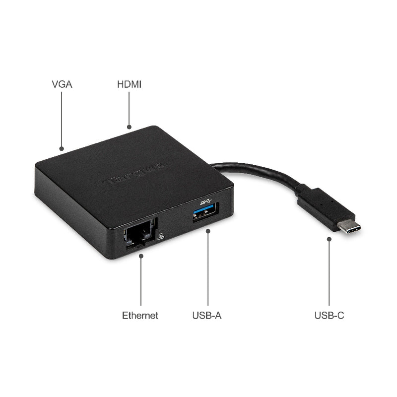 TARGUS USB-C DisplayPort™ Alt-Mode Travel Dock (Black)