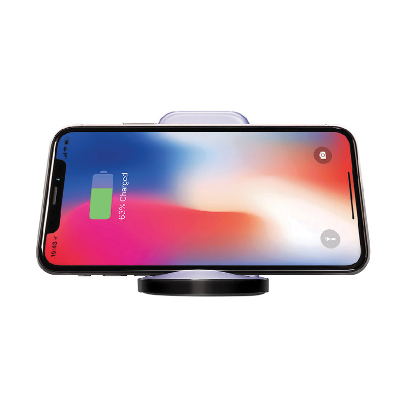 Verbatim 15W Dual Coil Wireless Charger Stand_ 66097