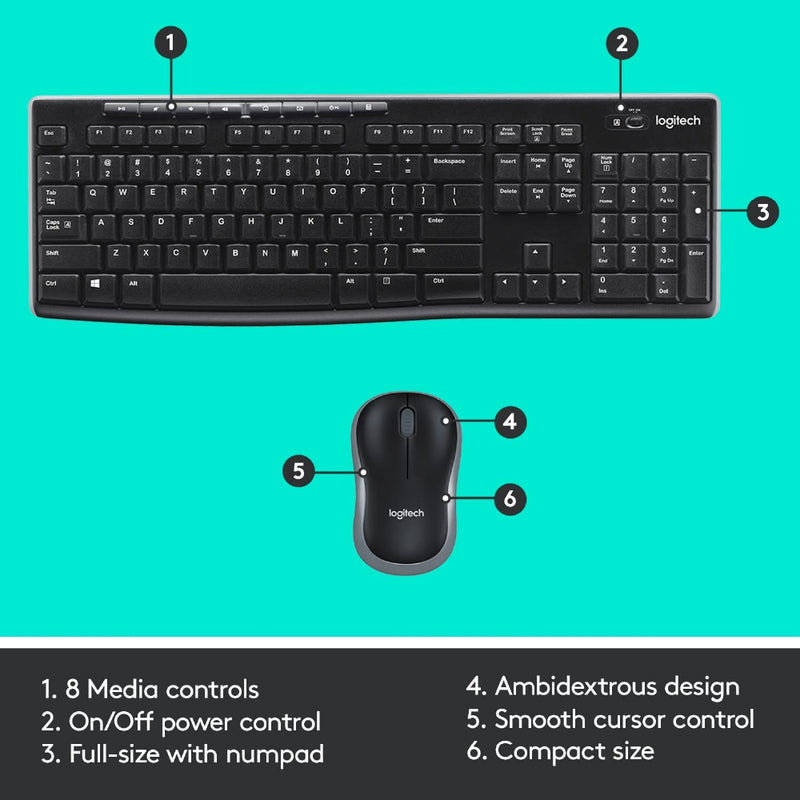 LOGITECH MK275 Wireless Keyboard and Mouse Combo