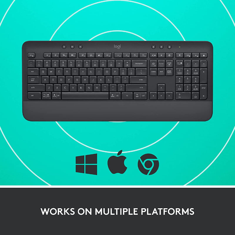 LOGITECH Signature K650 Comfort Full-Size Wireless Keyboard with Palm Rest