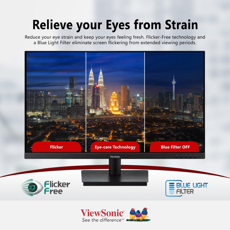 VIEWSONIC VA3209-MH 32” FHD Monitor with Built-In Speakers