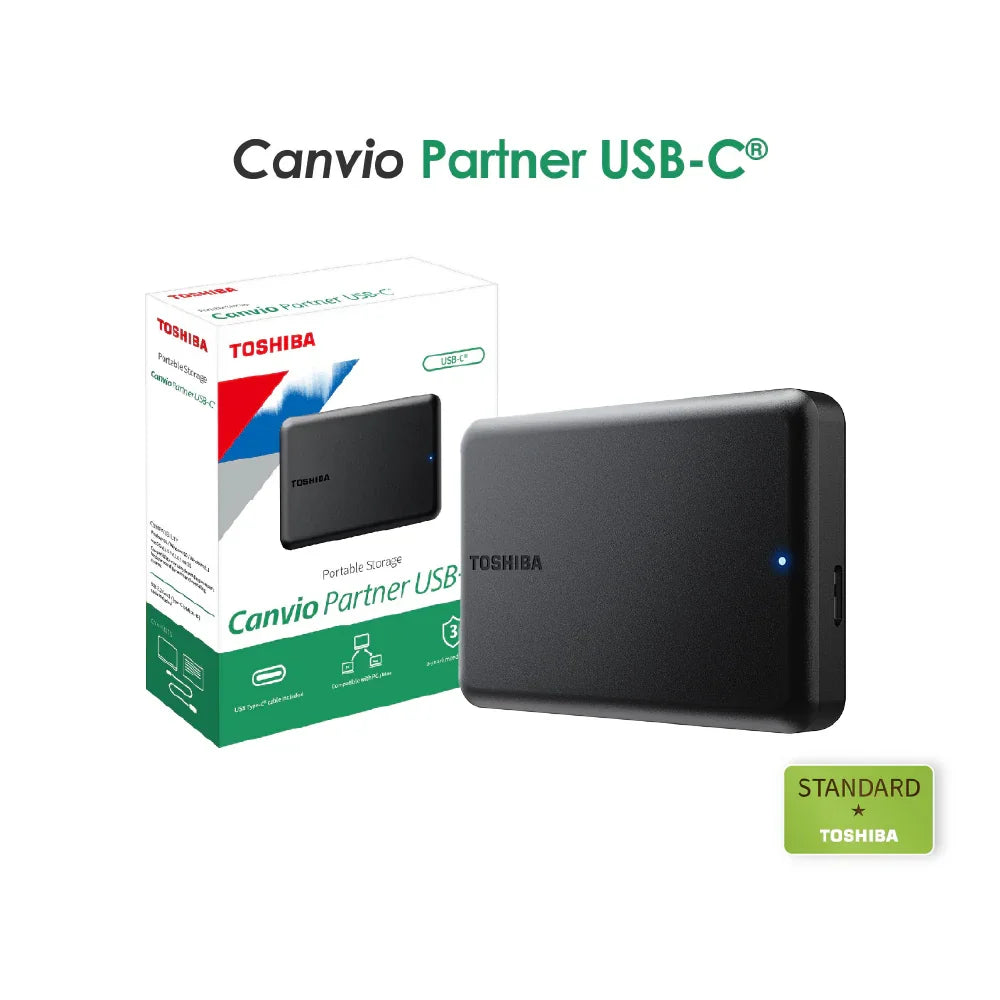 TOSHIBA Canvio Partner Portable External Hard Drive – Kaira Global