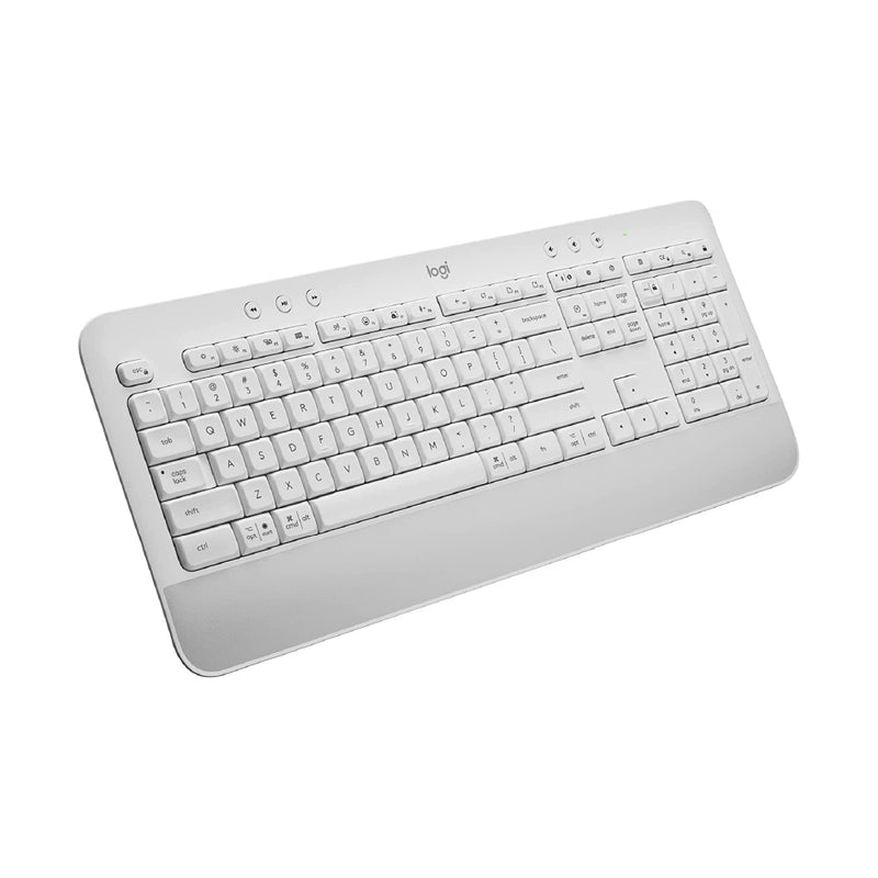 LOGITECH Signature K650 Comfort Full-Size Wireless Keyboard with Palm Rest (Off White)