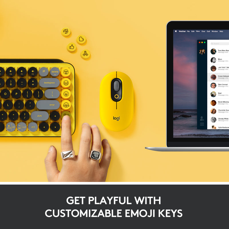 LOGITECH POP Keys Wireless Mechanical Emoji Keyboard