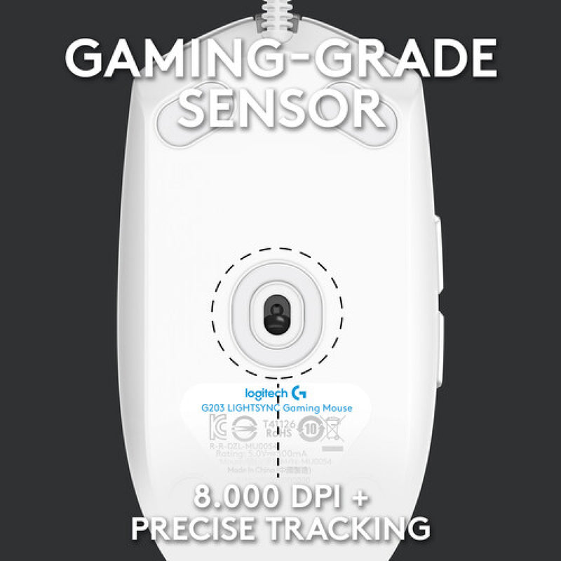 LOGITECH G203 LIGHTSYNC RGB 6 Button Gaming Mouse