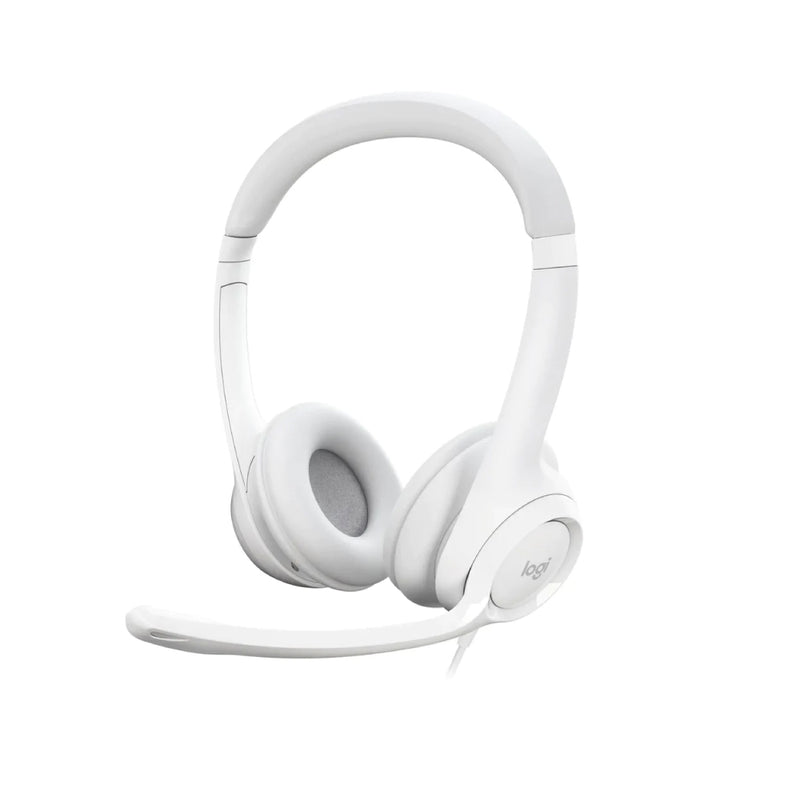 LOGITECH H390 USB Headset with Noise-Cancelling Mic Off White