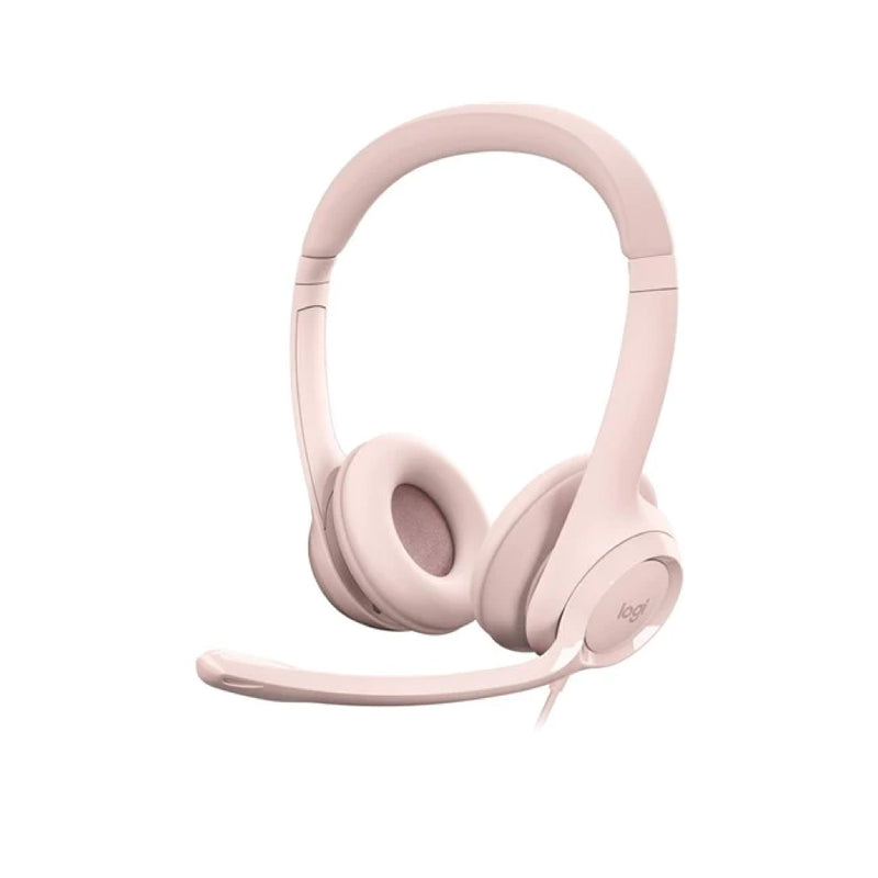 LOGITECH H390 USB Headset with Noise-Cancelling Mic Rose